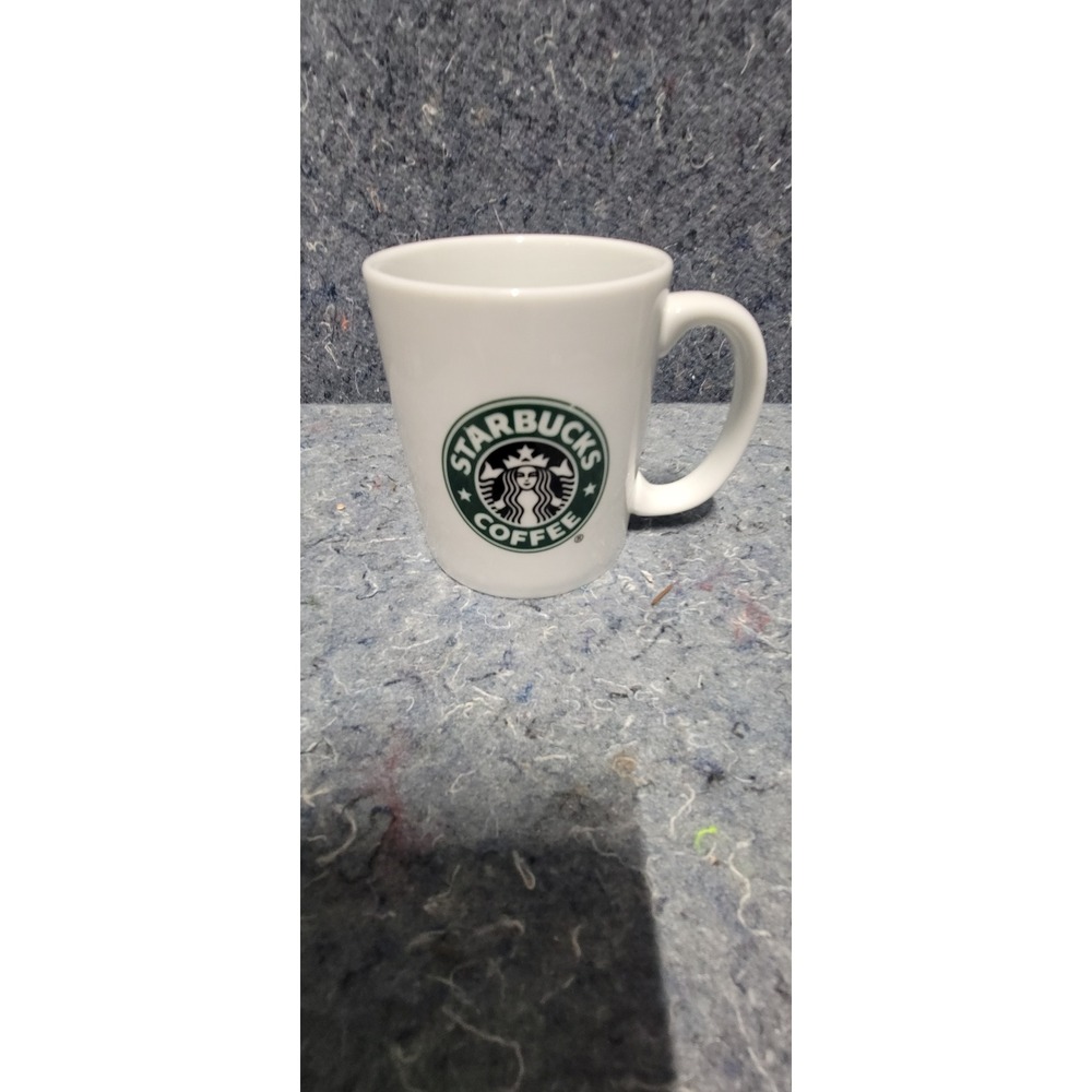 Vintage 2006 Starbucks White w/Logo Ceramic 16oz Gift Pack Edition